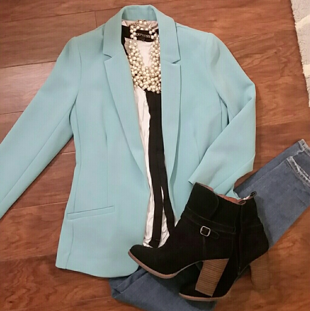 Dorothy perkins blazer 8 teal blue NWT